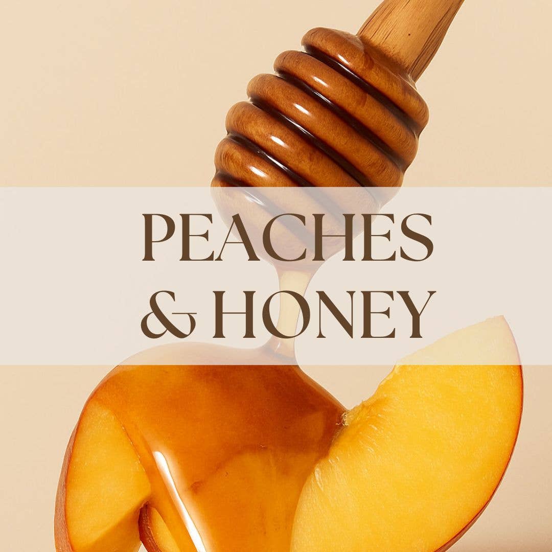 PEACHES & HONEY | 8OZ NON TOXIC SOY CANDLE