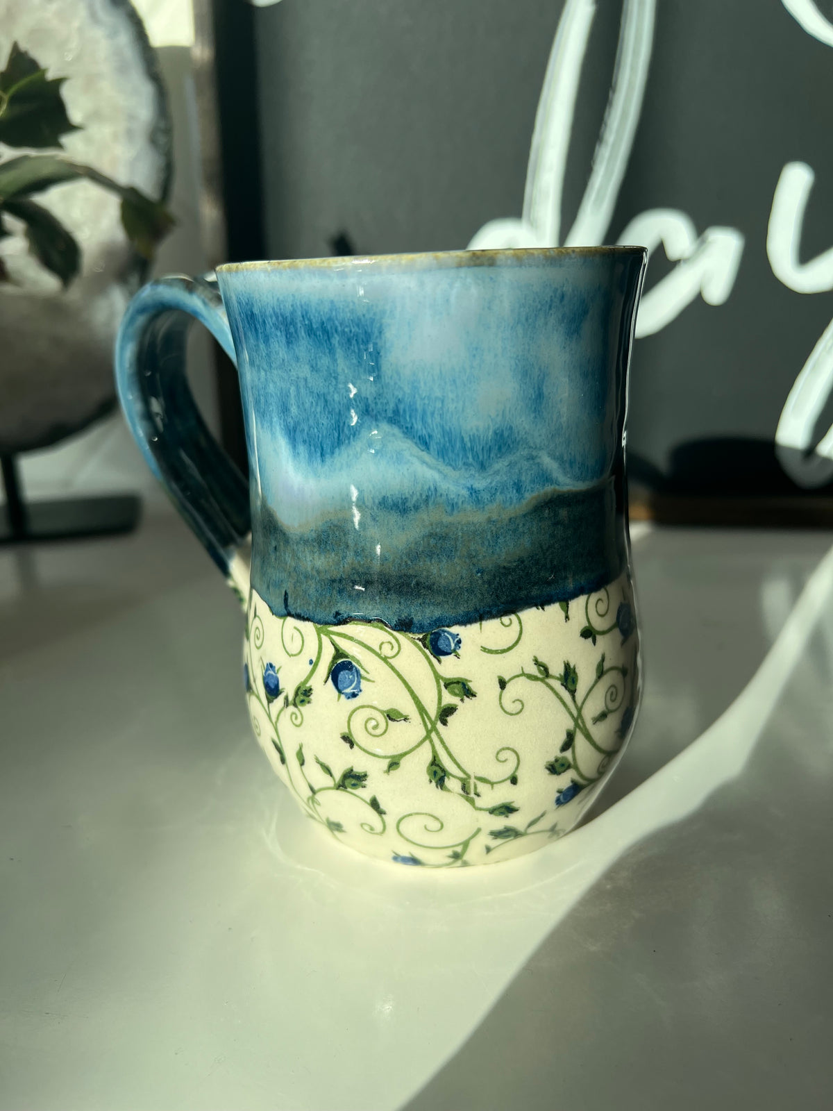 Chick n Dee Pottery Mug Blueberry
