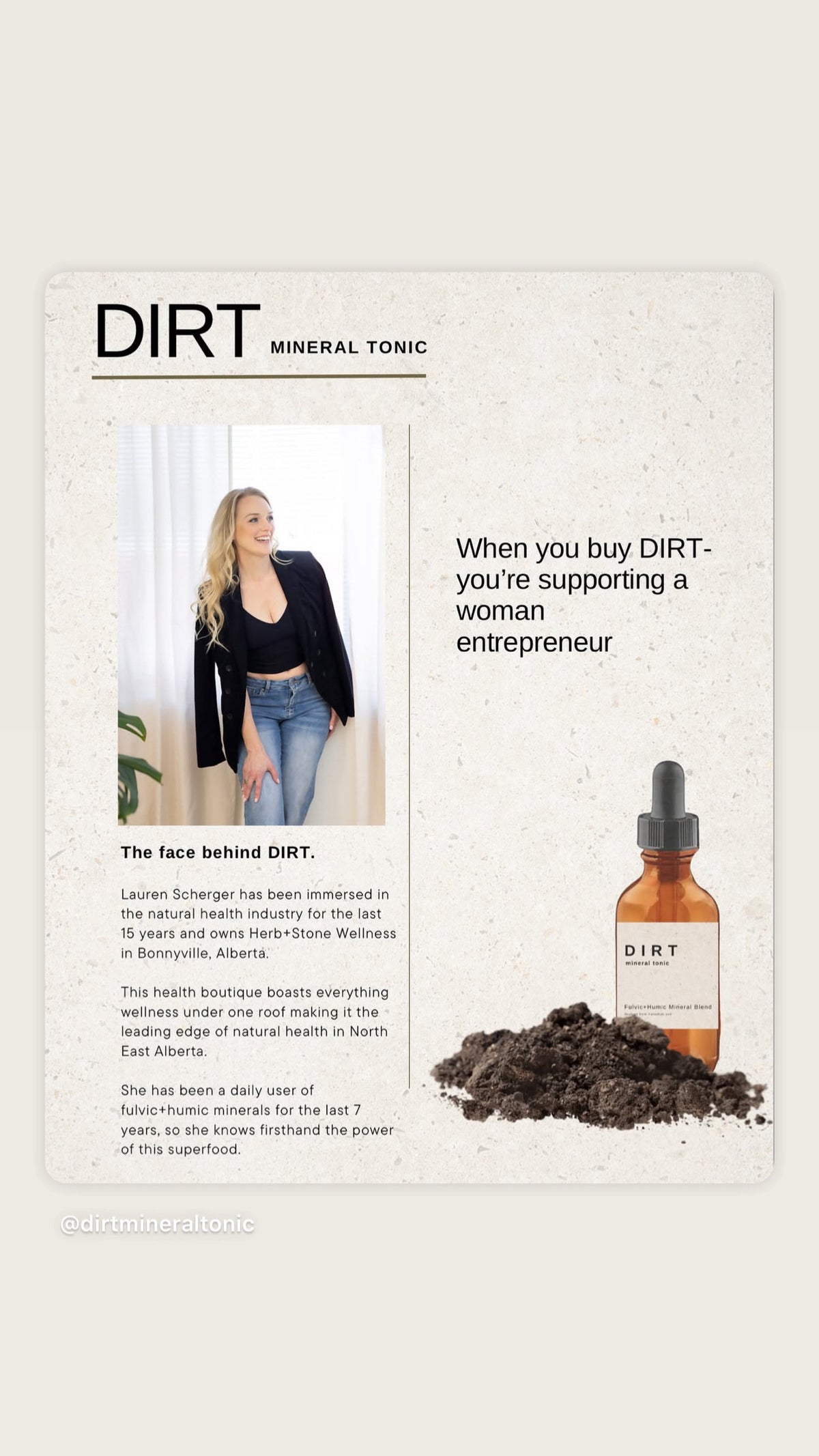 Dirt Mineral Tonic