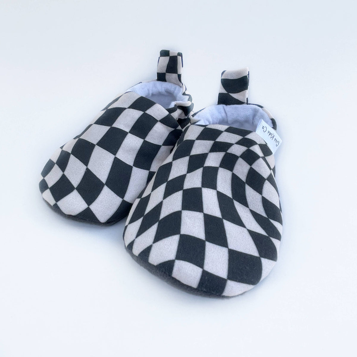 Wavy Checkerboard Baby Shoes
