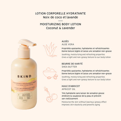 BKIND - Moisturizing body lotion - Coconut & lavender