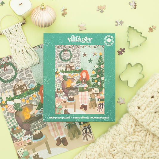 Villager Puzzles - Cottage Christmas | 1000-Piece Puzzle | Designed in Canada