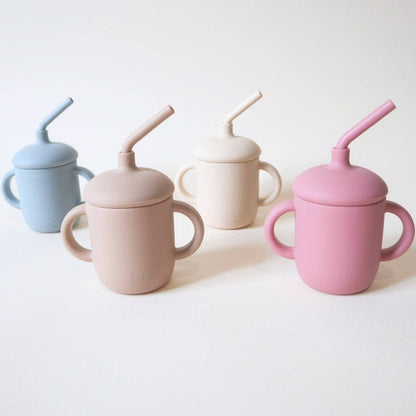 Baby Bliss - Sippy Cup with Straw, Spill-Proof & Anti-Stain - Sage