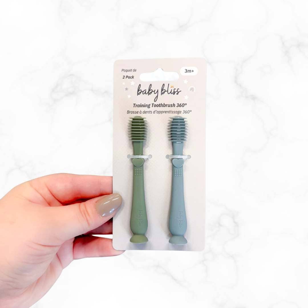 Baby Bliss - Baby Training Toothbrush 360° - Dusty Teal/Sage