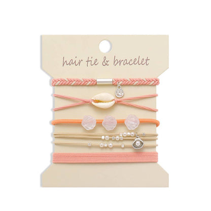 Bohemian Hair Tie Bracelet Stacks