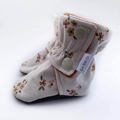 Dainty Floral Baby Boots