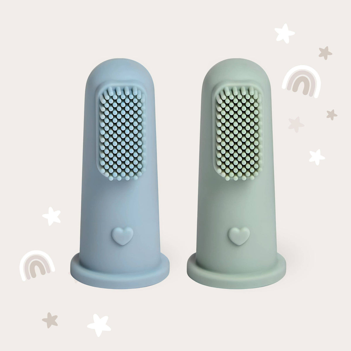 Baby Bliss - Infant Toothbrush - Dusty Teal & Sage