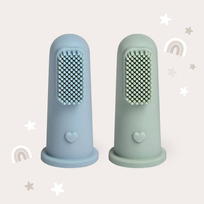 Baby Bliss - Infant Toothbrush - Dusty Teal & Sage