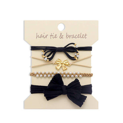 Bohemian Hair Tie Bracelet Stacks