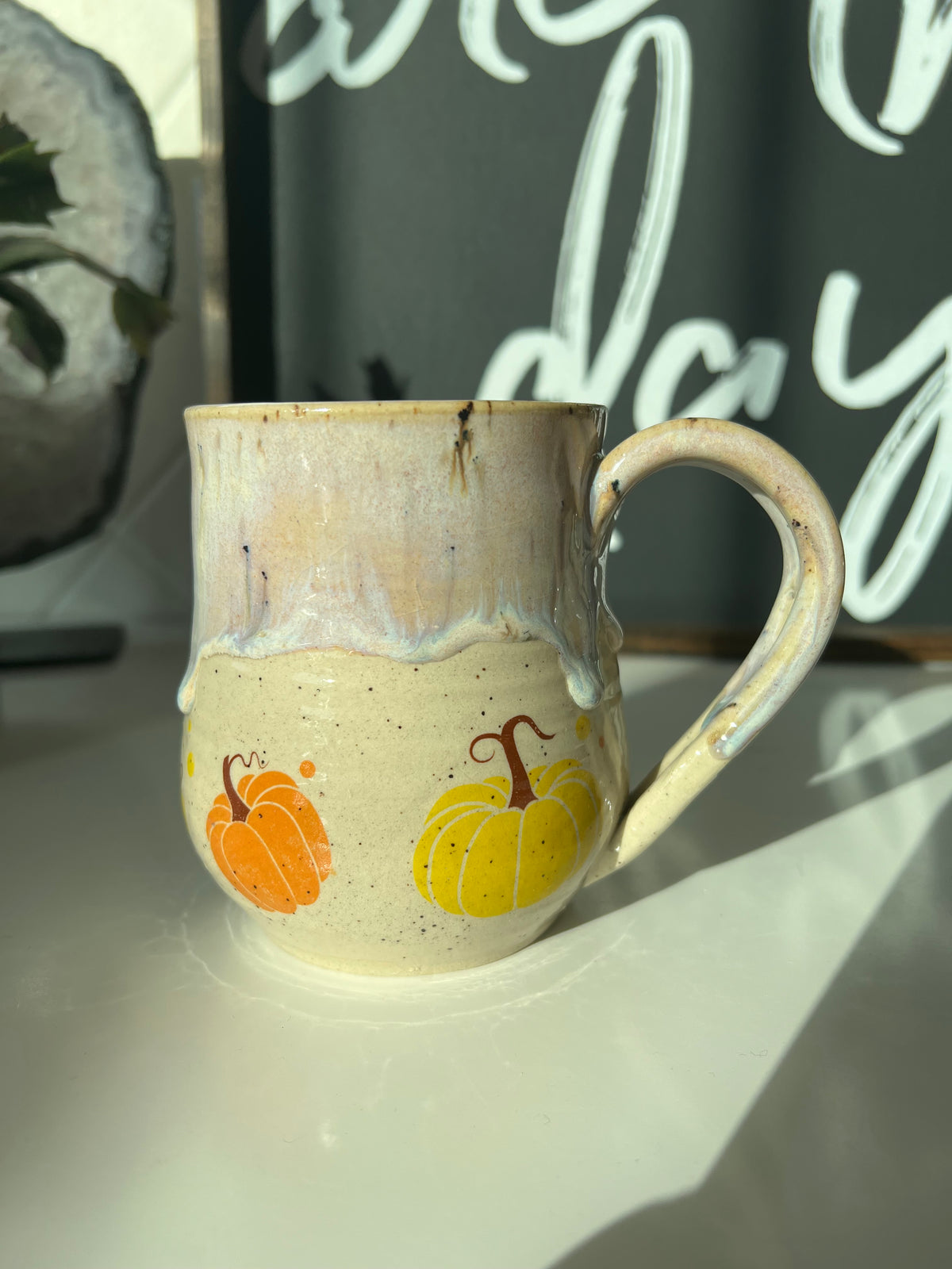 Chick n Dee Pottery Mug Pumpkins