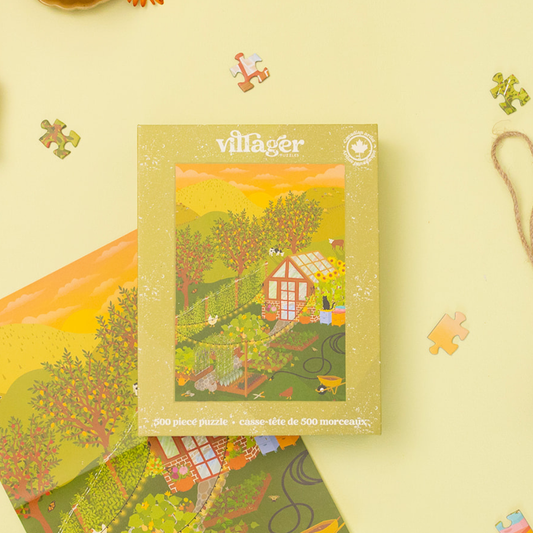 Villager Puzzles - Hobby Farm | 500-Piece Puzzle | Designed in Canada