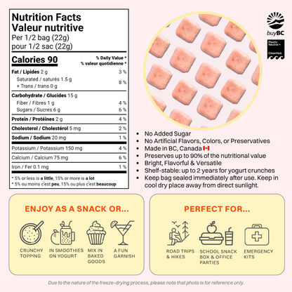 OHME! Foods - Freeze-Dried Strawberry Yogurt Crunch