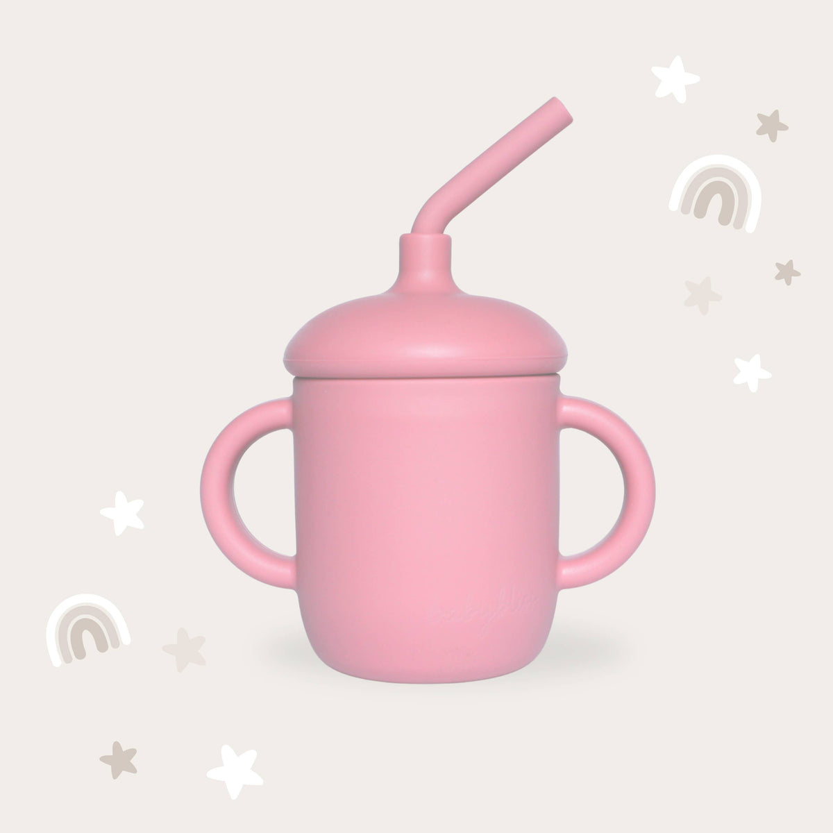 Baby Bliss - Sippy Cup with Straw, Spill-Proof & Anti-Stain - Dusty Rose
