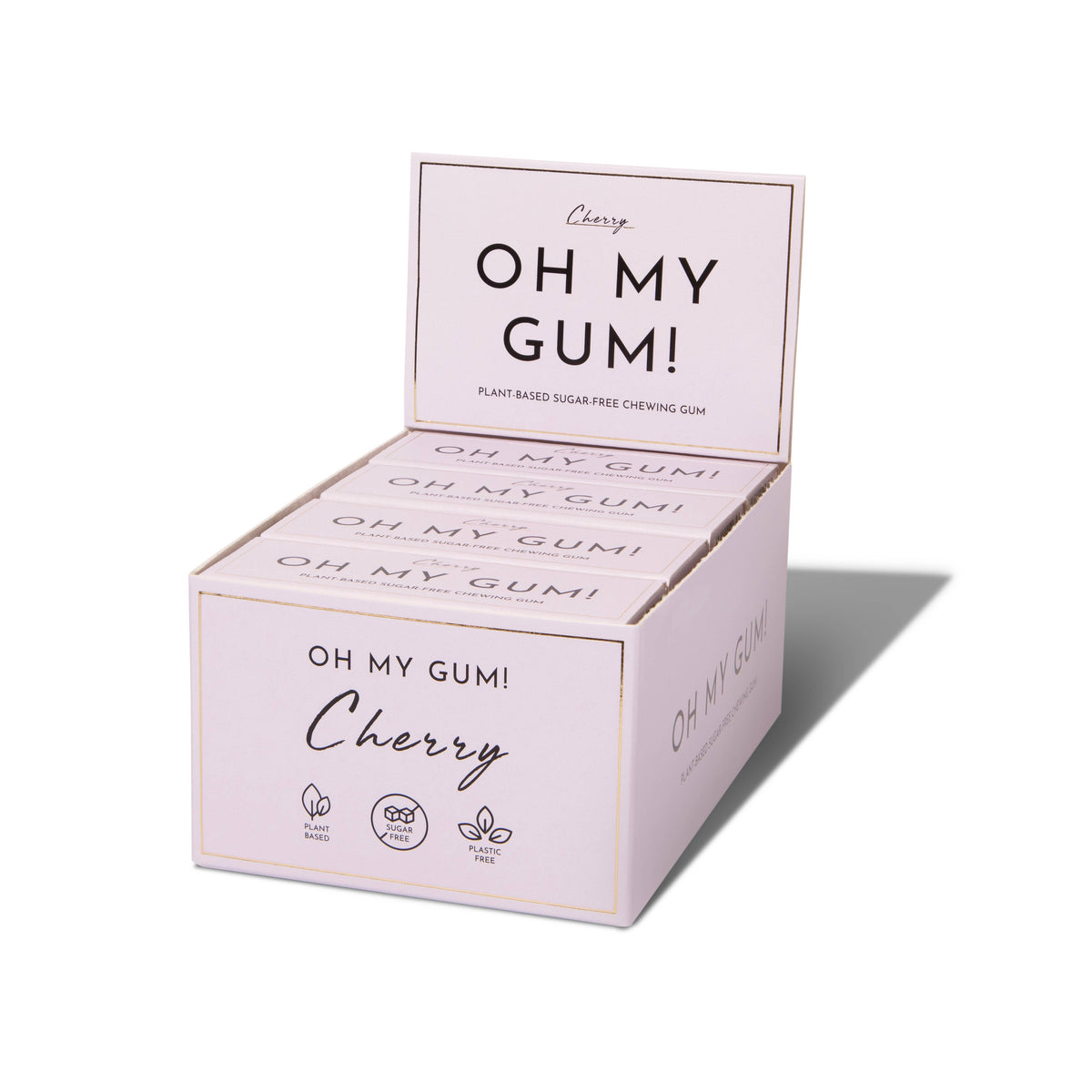 OH MY GUM! - Cherry Chewing Gum - Plastic-free | Sugar-free | Plant-based