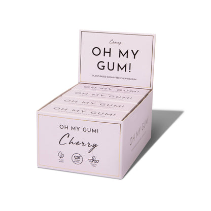 OH MY GUM! - Cherry Chewing Gum - Plastic-free | Sugar-free | Plant-based