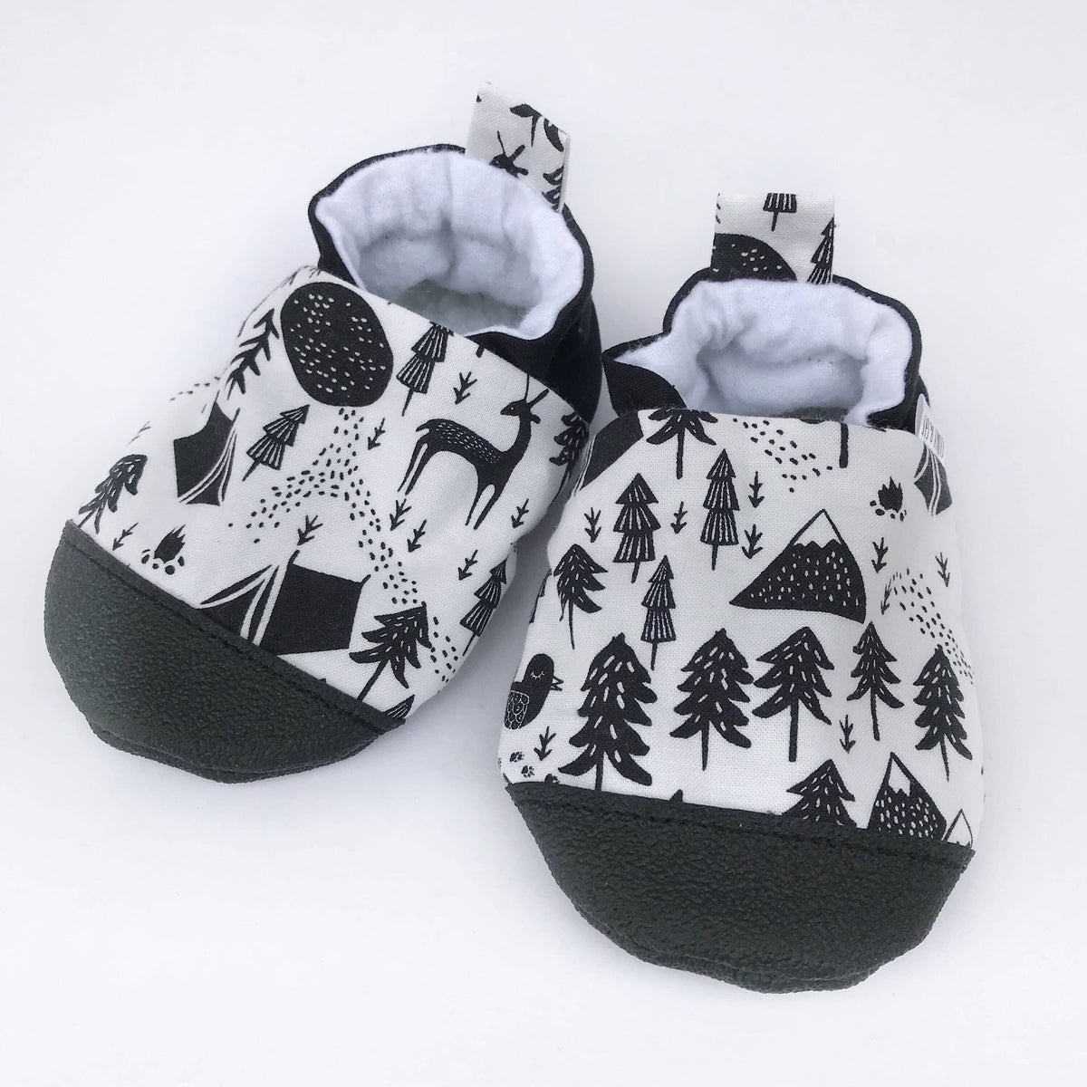Woodland Baby Shoes: Gray Faux Suede