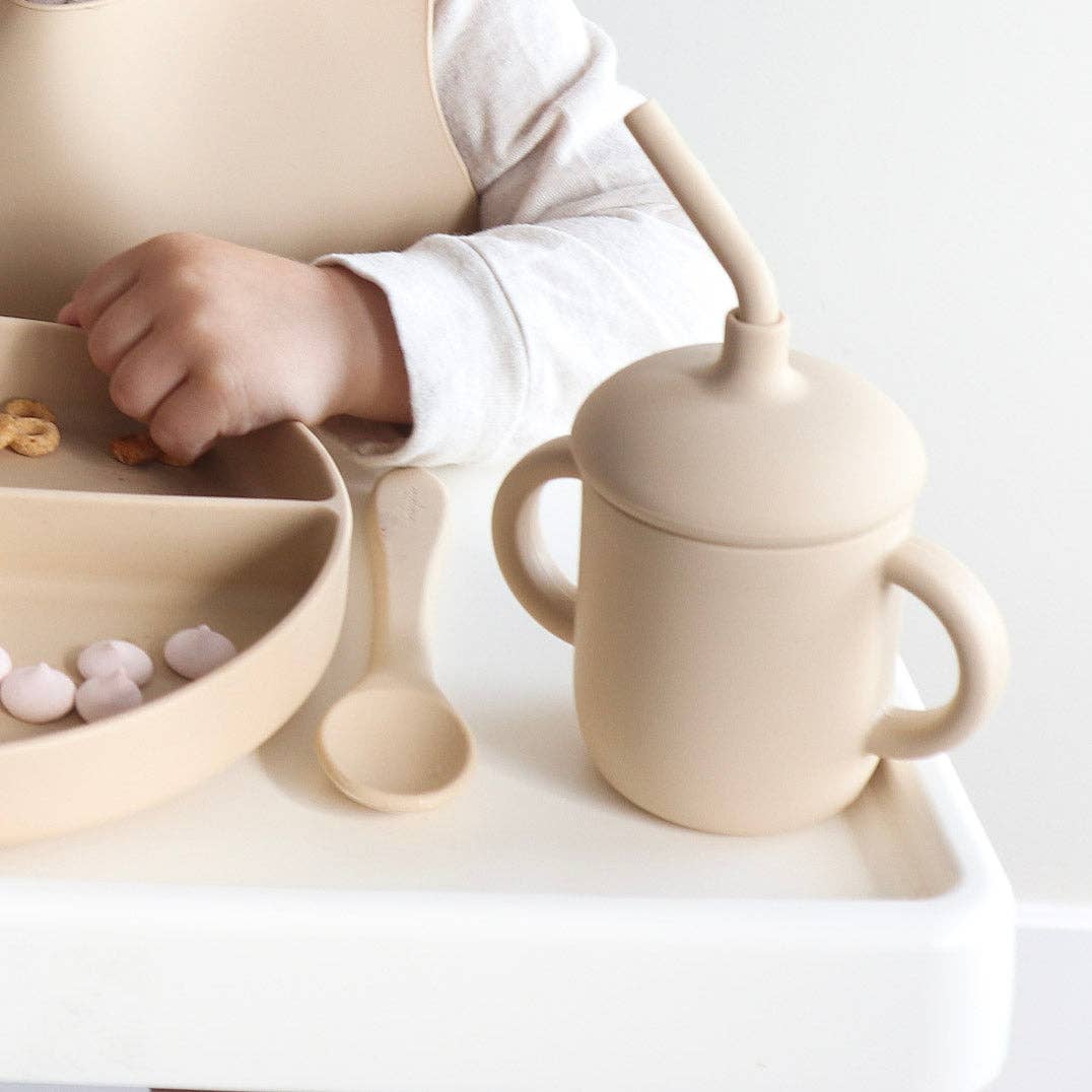 Baby Bliss - Sippy Cup with Straw, Spill-Proof & Anti-Stain - Sage