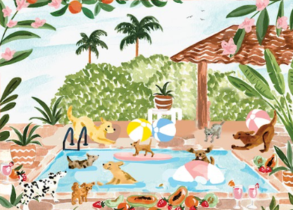 Villager Puzzles - Pool Party | 250 Piece Puzzle | Designed in Canada