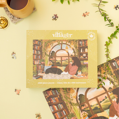 Villager Puzzles - Book Nook | 1000-Piece Puzzle | Designed in Canada