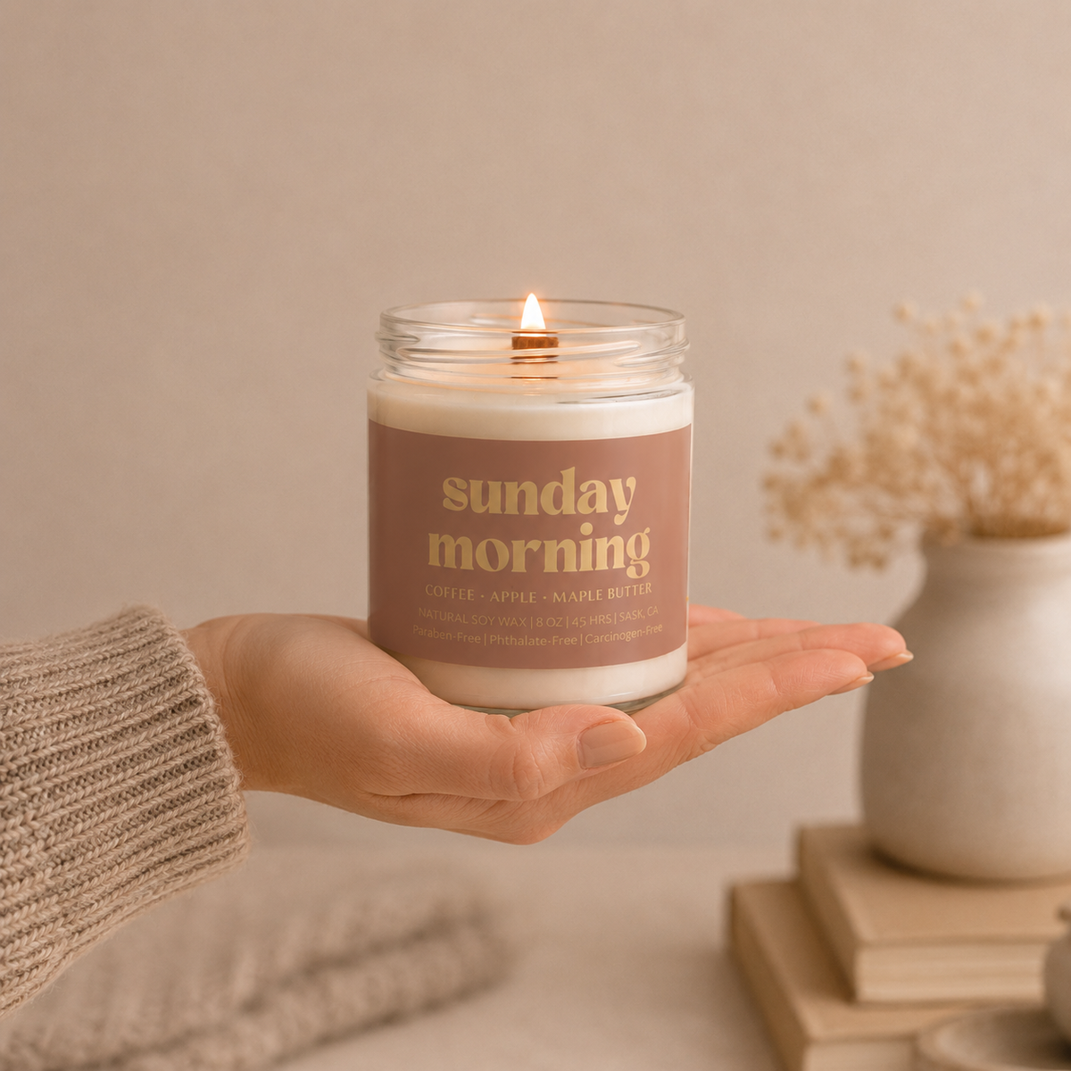 SUNDAY MORNING | 8OZ NON TOXIC SOY CANDLE