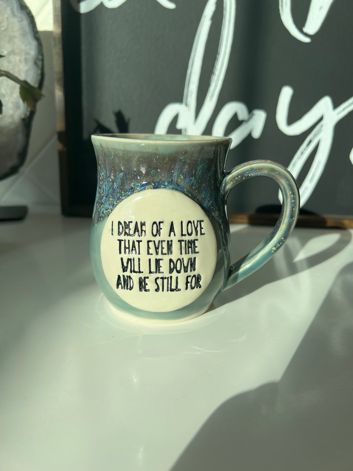 Chick n Dee Pottery Mug “I dream of a love…”