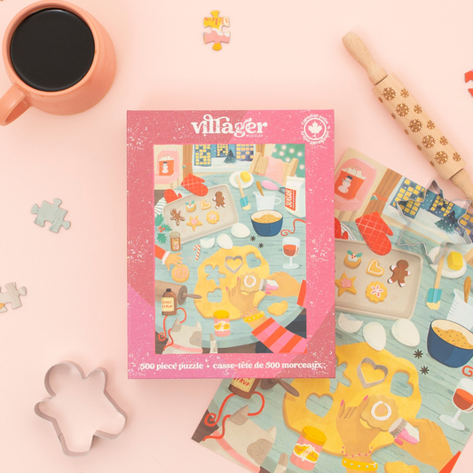 Villager Puzzles - Holiday Baking | 500-Piece Puzzle | Designed in Canada