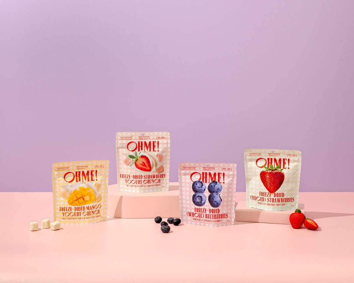 OHME! Foods - Freeze-Dried Blueberries (Whole) (Snack Size)