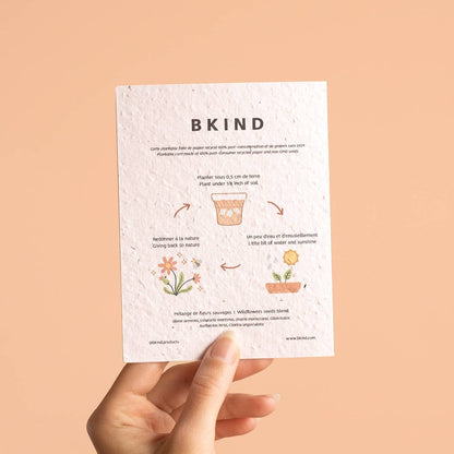 BKIND - Plantable card - Full bloom