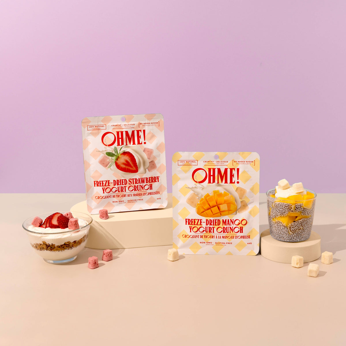 OHME! Foods - Freeze-Dried Strawberry Yogurt Crunch