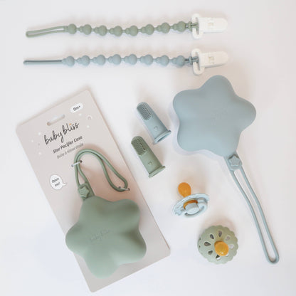 Baby Bliss - Infant Toothbrush - Dusty Teal & Sage