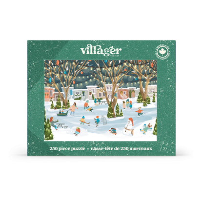 Villager Puzzles - Neighbourhood Rink | 250 Piece Puzzle | Designed in Canada