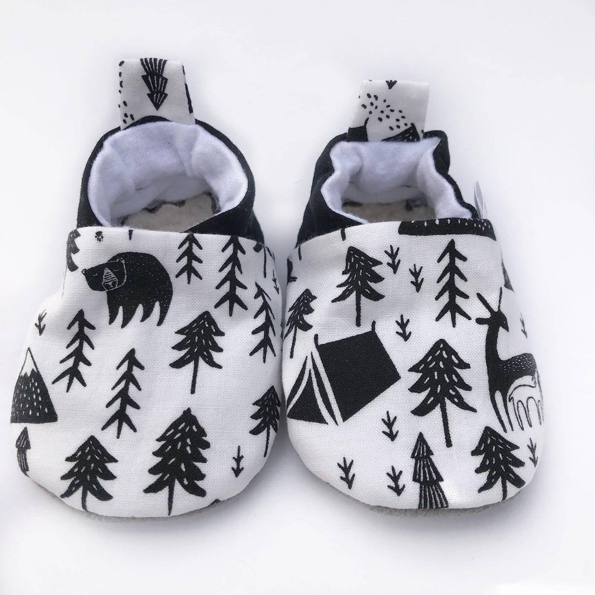 Woodland Baby Shoes: Gray Faux Suede