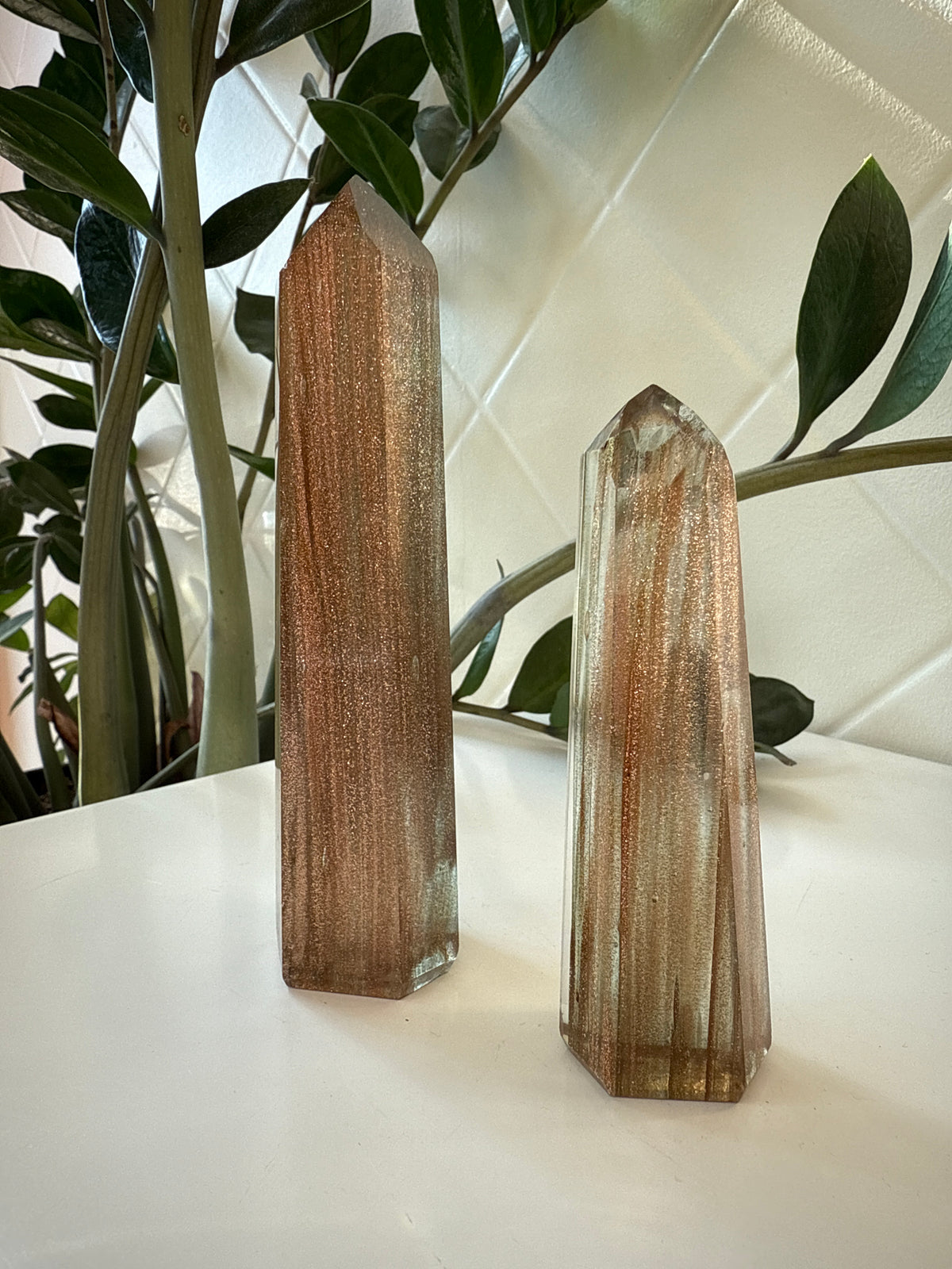 Small Slag Glass Crystal