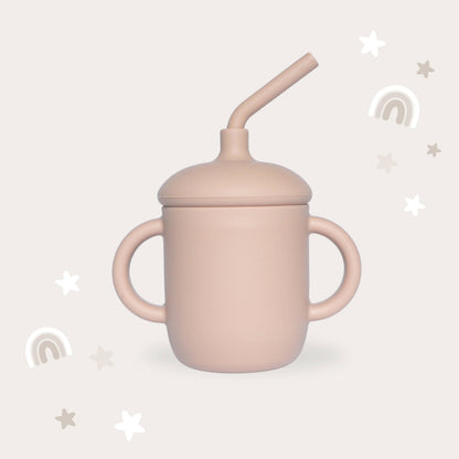 Baby Bliss - Sippy Cup with Straw, Spill-Proof & Anti-Stain - Caramel
