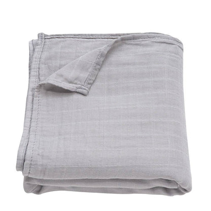 Light Grey Muslin Swaddle Blanket
