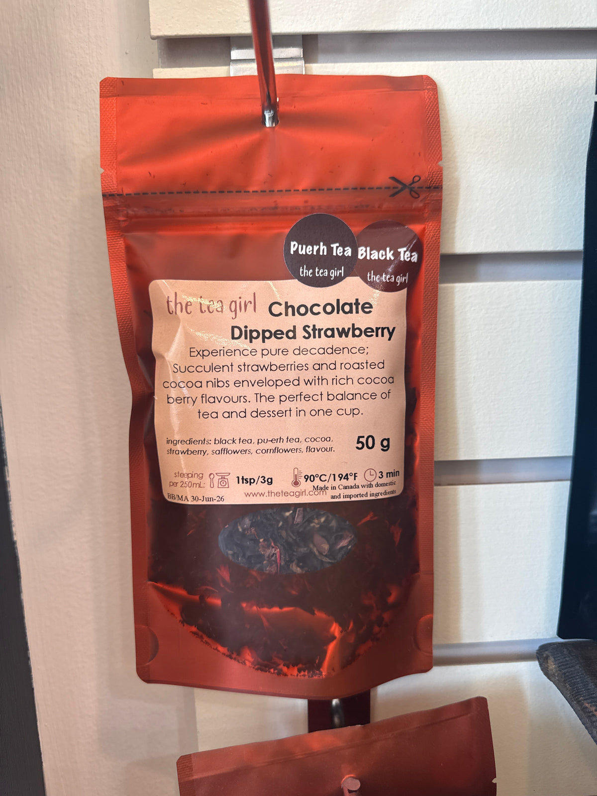 Chocolate Strawberry Black Tea 50g