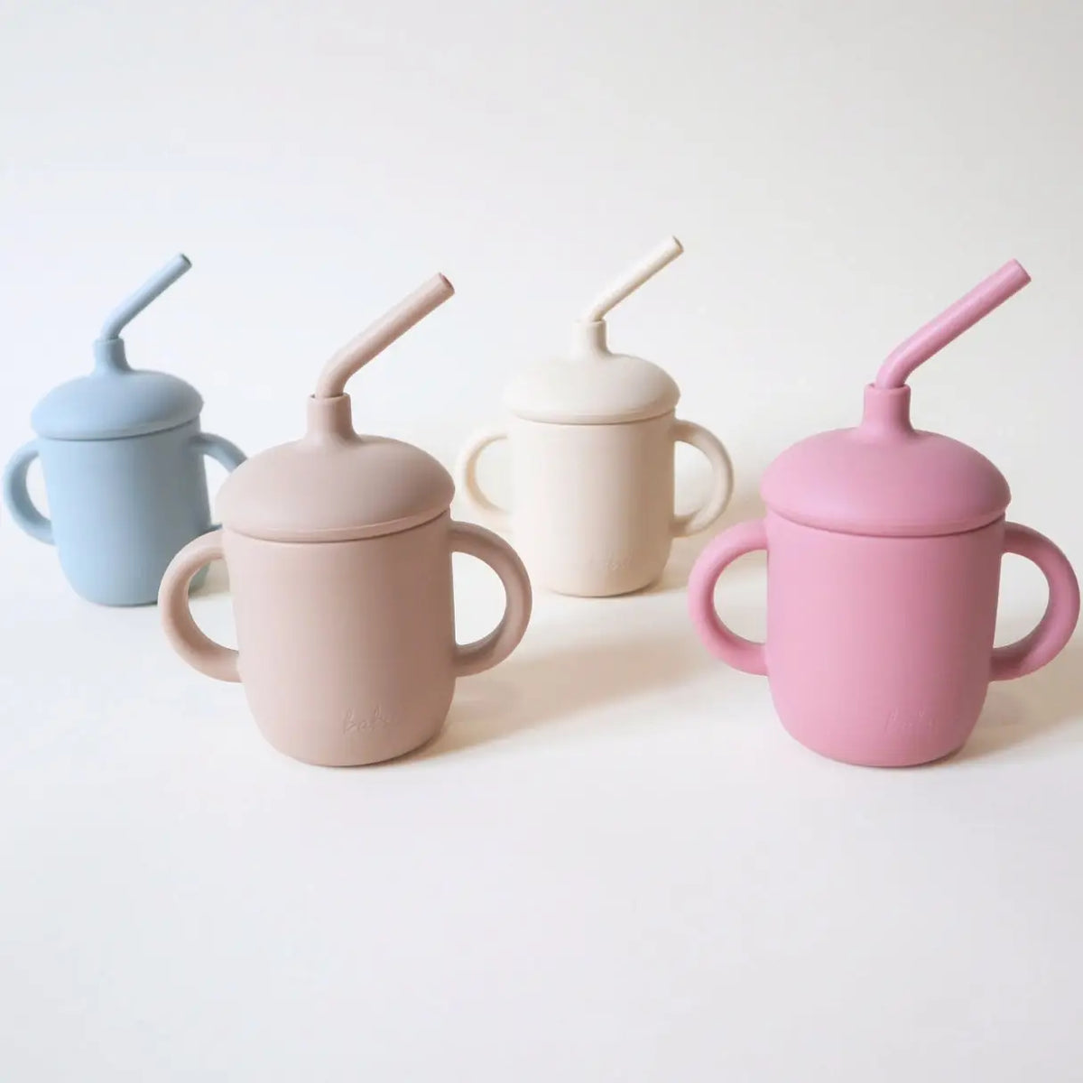 Baby Bliss - Sippy Cup with Straw, Spill-Proof & Anti-Stain - Dusty Rose