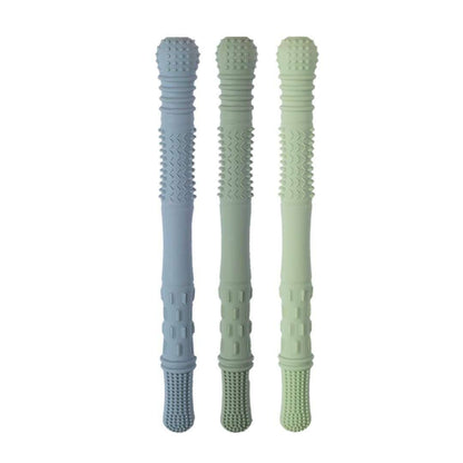 Baby Bliss - Hallow Teething Tubes - Dusty Rose/Dusty Pink/Almond