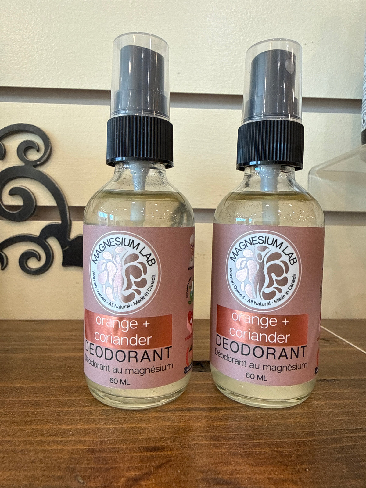 Orange Coriander  Magnesium Deodorant Spray