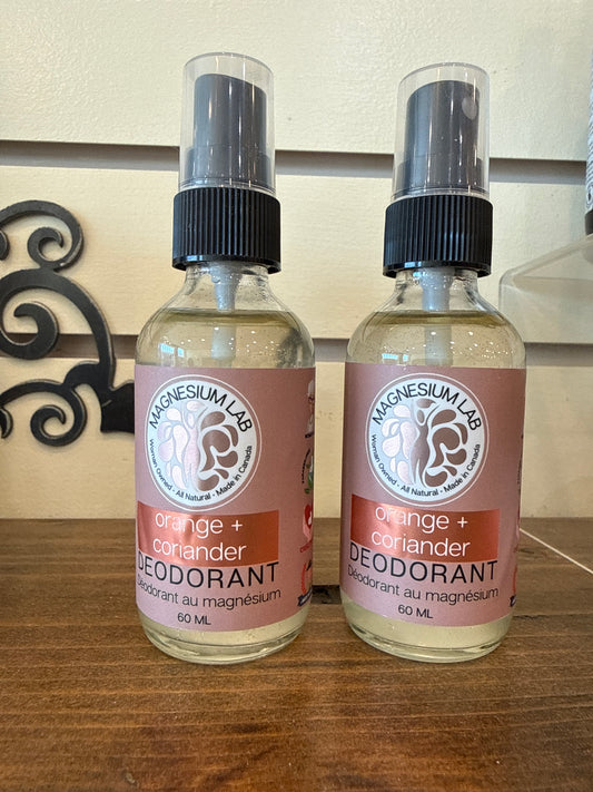 Orange Coriander  Magnesium Deodorant Spray