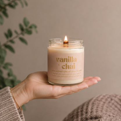 VANILLA CHAI | 8OZ NON TOXIC SOY CANDLE