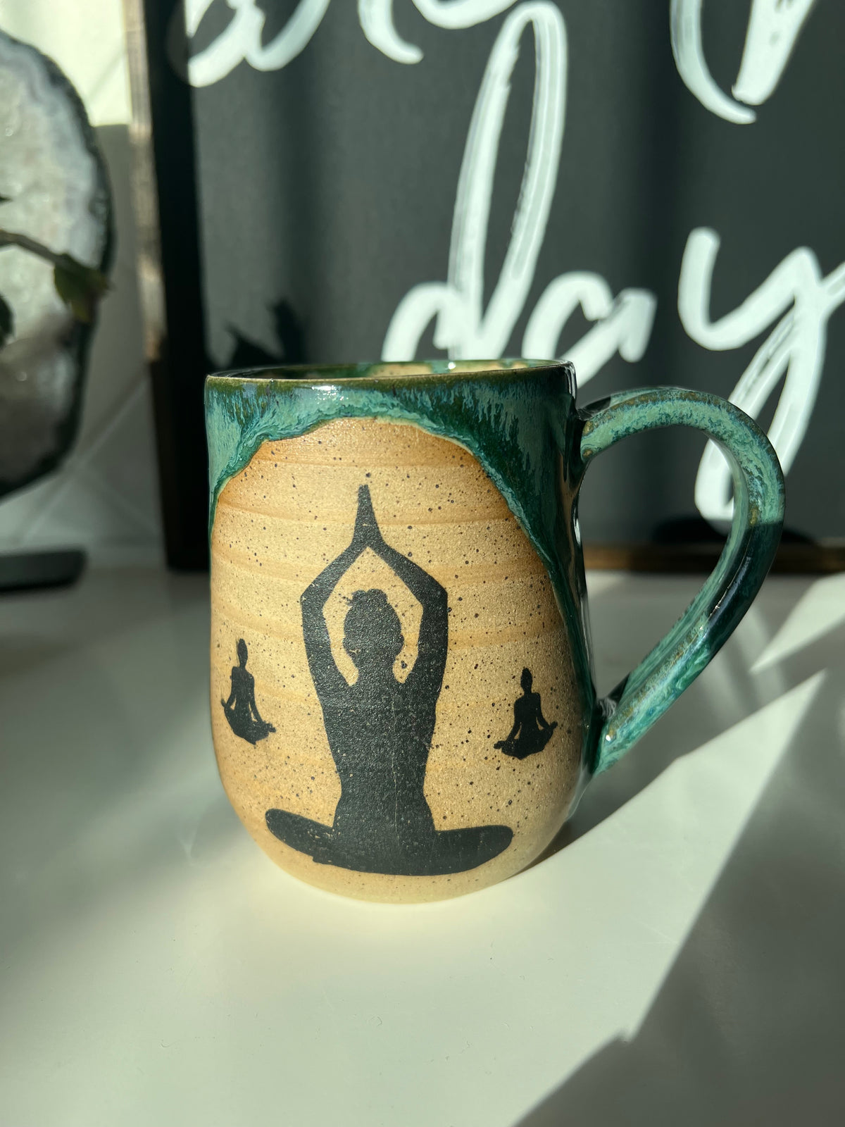 Chick n Dee Pottery Mug Yogie