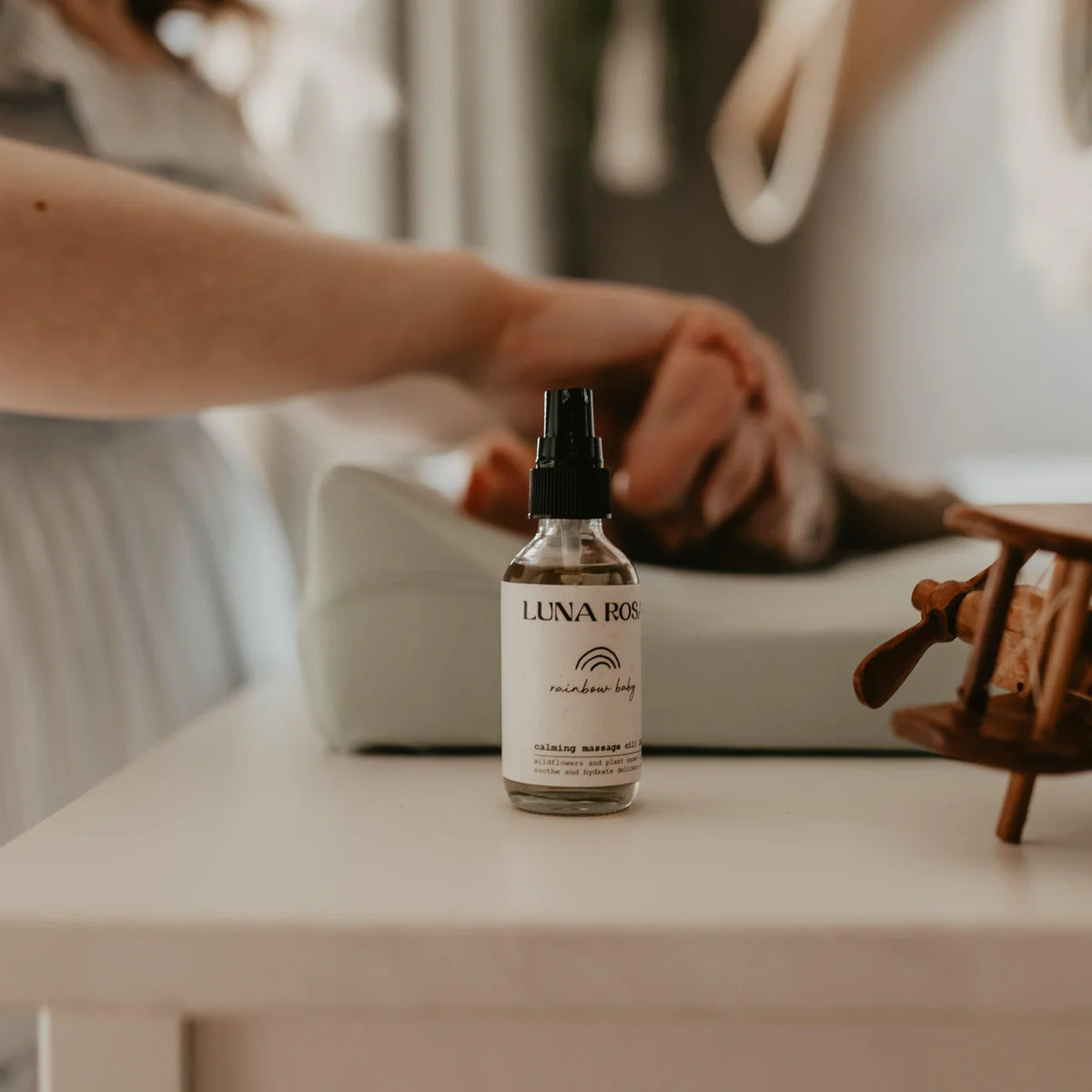 rainbow baby | calming massage oil