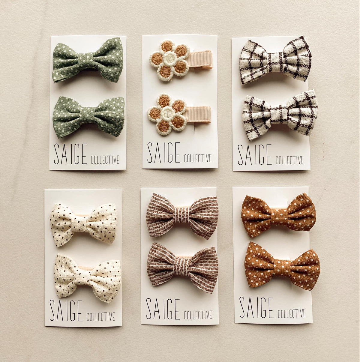 Saige Collective - Autumn Harvest - mini baby/kid bows 
