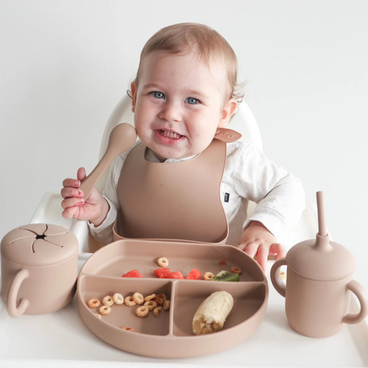 Baby Bliss - Sippy Cup with Straw, Spill-Proof & Anti-Stain - Caramel