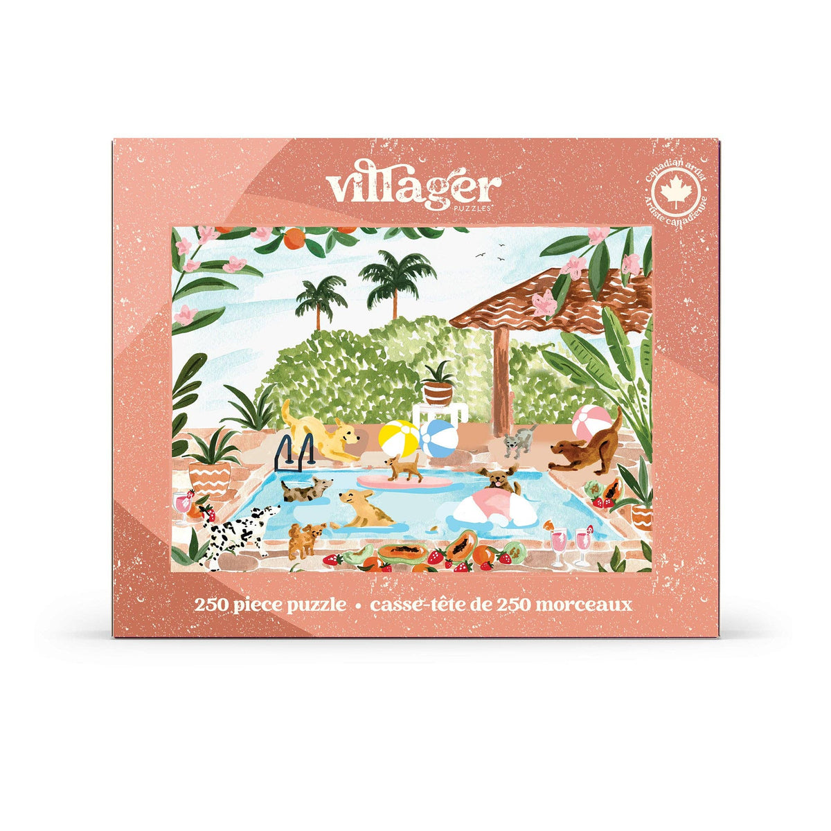 Villager Puzzles - Pool Party | 250 Piece Puzzle | Designed in Canada
