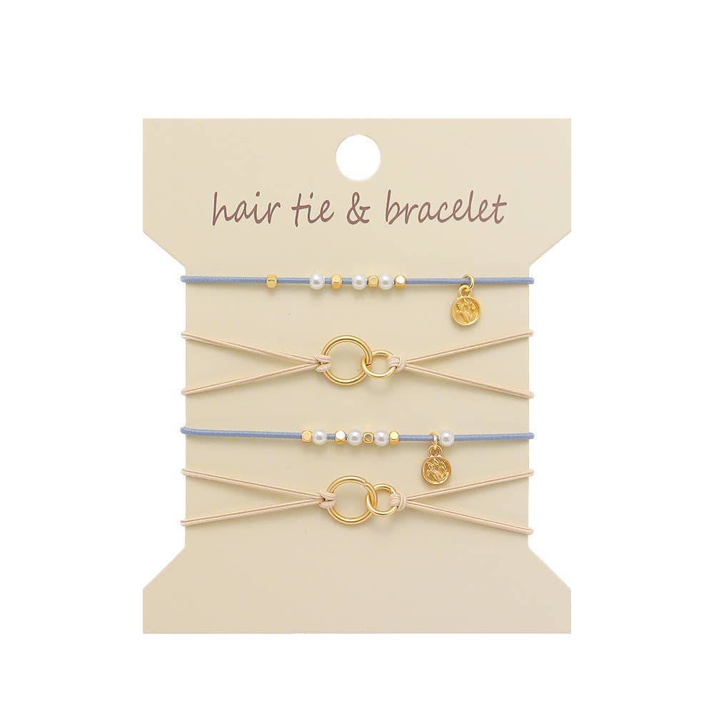 Bohemian Hair Tie Bracelet Stacks