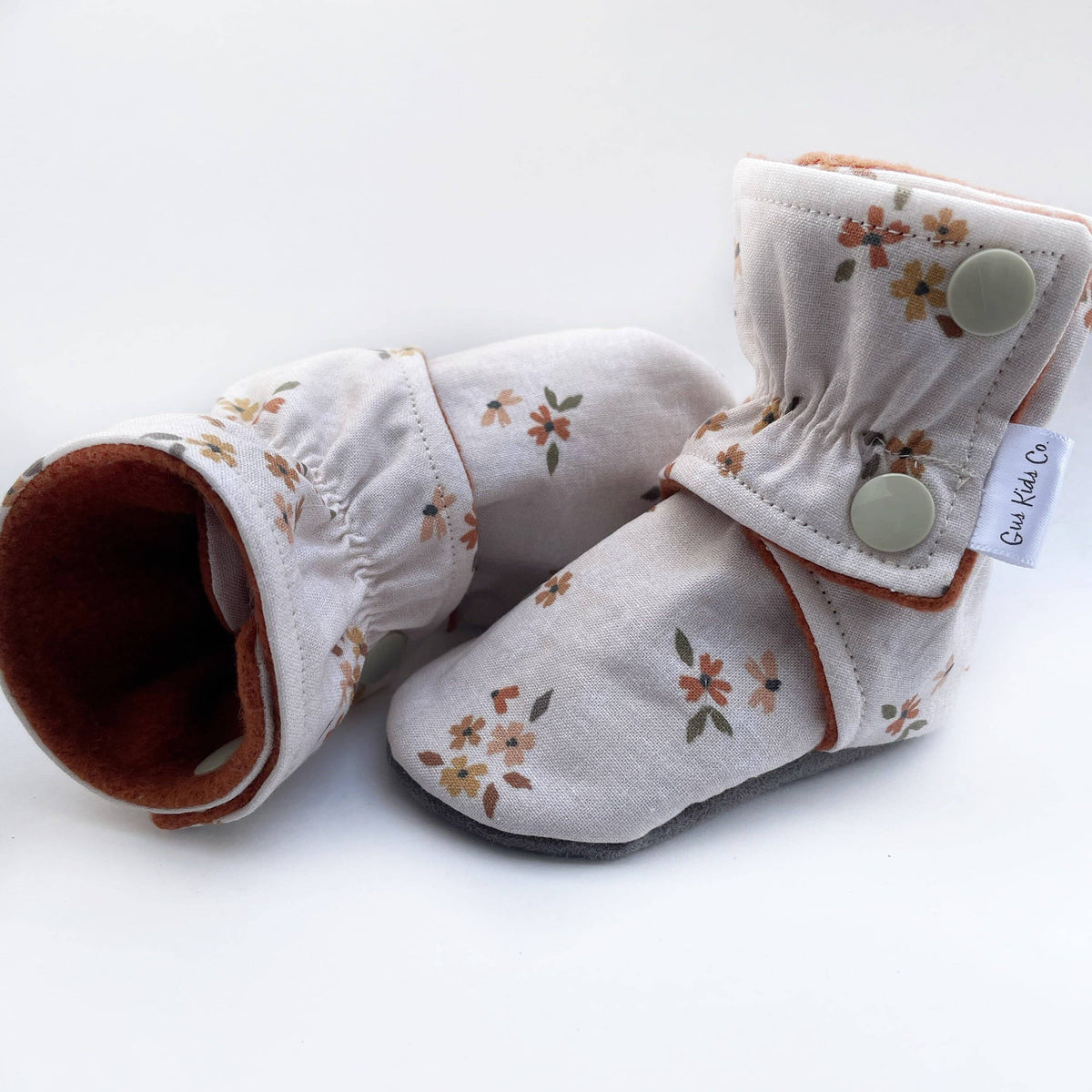 Dainty Floral Baby Boots