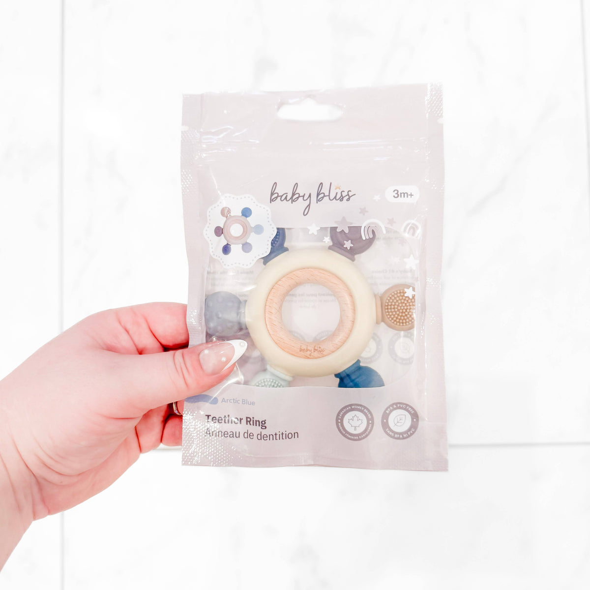 Baby Bliss - Teether Ring - Blue Tones