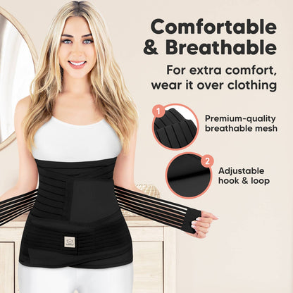 Revive 3 in 1 Postpartum Belt (Black,M/L)